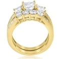 thumbnail image 2 of Pompeii 3 1/2ct Side Stone Diamond Ring Set 14K Yellow Gold (H,I1), 2 of 3