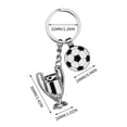 thumbnail image 3 of Upgraded Sporty Soccer Trophy Keychain All Metal Champions Collectible Souvenir Fan Gift X, 3 of 4
