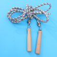 thumbnail image 4 of EeaseCA Corde à Sauter en Coton Tissé Corde à Sauter Entraînement Physique Boxe Saut Entraînement Manche en Bois Ajustable Corde de Jeu Simple Ou en Groupe Accessoires de Sport pour Enfants Entraînement au Gym (Vert Rouge, 3 m), 4 of 7