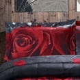 thumbnail image 3 of HIG 3-Piece 3D Rose Love Print Comforter Set, King, 3 of 7