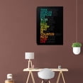thumbnail image 3 of Motivational Canvas Positive Wall Art Inspirational Office Wall Art Poster Quotes Canvas Artwork Picture Print Framed for Home Living Room Work Place Gym Bedroom Wall Decor - 12" Wx18 H, 3 of 6