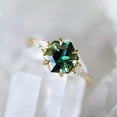 thumbnail image 3 of K-KED 925 Silver Filled Women Ring Gift Elegant Cubic Zircon Wedding Delicate Jewelry Sz 6-10-10, 3 of 6