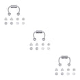thumbnail image 3 of Guardoinrt Xiangbala Magnetic Fake Septum Nose Rings Hoop for Women Chic and Sophisticated Acrylic Silver 3Set, 3 of 6