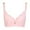 Pink, variant on Women's Push-Up Thin Bra Wire-Free Sexy V-shaped Lace Trim Bra with Side Breast Correction Function,Beige XL