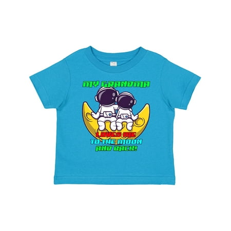 

Inktastic My Grandma Loves Me Astronaut Gift Toddler Boy or Toddler Girl T-Shirt