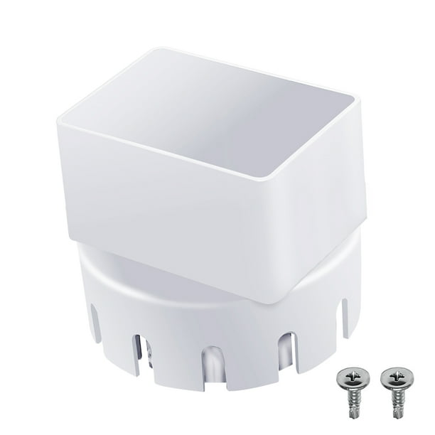 PVC Fit 3x2 4x3 Inch Downspout Adapter Rain Gutter With Screw