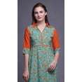 thumbnail image 5 of Bimba Rayon Printed StraightÂ&nbsp;Long KurtisÂ&nbsp;For Women Panel Kurta Summer Tunic, 5 of 6