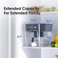 thumbnail image 4 of Water Filter Dispenser Waterdrop 40-Cup 750mL w/ 1 Filter, 4 of 9