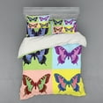 thumbnail image 2 of Ambesonne Butterfly Bedding Set 3 Pcs, Pop Art Swallowtail, Twin, Multicolor, 2 of 3