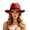 1-Red3881, variant on XIAOCHA Womens Ribbon‑Feather Fedora Hat Solid Wide‑Brim Hat Outdoor Festival Hat,Grey