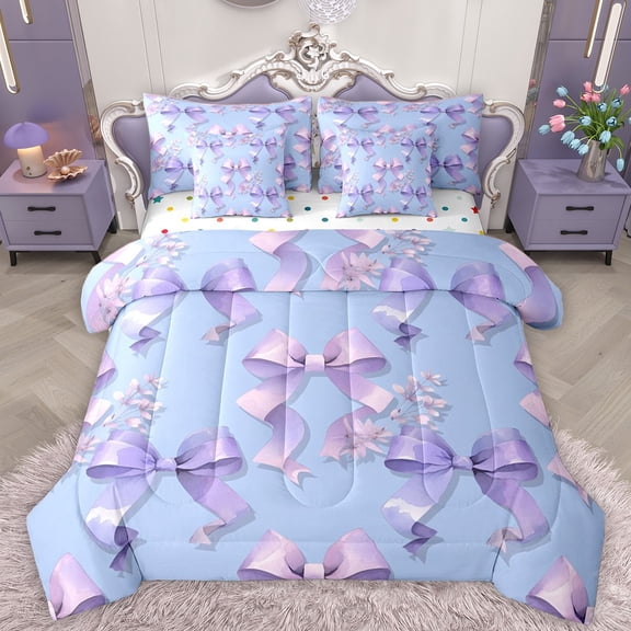 Homewish Xmas Nutcracker Twin Bedding Sets 7-Piece for Teens Boys Girls,Ballet Girl Bedding Comforter Set Microfiber,Merry Christmas Breathable Sheet Sets,Super Cozy Room Decor,Reversible