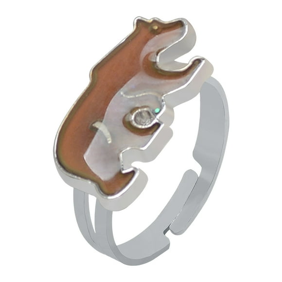 TopLLC Rings for Women Mermaid Temperature-sensitive Mood Color-changing, The Opening Will Turn Into Different Colors At Different Temperatures Jewelry Gifts on Clearance