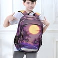 thumbnail image 6 of FORMRS Unisex School Backpack 17" Student Travel Bag with Laptop Compartment, Night Purple Road, 6 of 7
