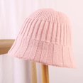 thumbnail image 6 of CoCopeaunts Women Bucket Hat Winter Thickness Elastic Knitted Hat Simple Solid Color Beggar Fisherman Hat Adjustable Foldable, 6 of 8