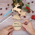 thumbnail image 4 of 100PCS Wooden Ornaments – Mini Wooden Decorations with Hanging Cords, 4 of 8