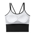 thumbnail image 4 of Bra for Women with Halter Neck, Removable Pads, Seamless Wrap Design, Stretch Polyester Fabric, Backless Support, Daily Wear, 4 of 6