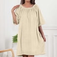 thumbnail image 5 of StSilkitty Robes for Women Lightweight Long Sleeve Loungewear Fall Winter Solid Color Comfy Bathrobe House Coats, 5 of 7