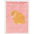 thumbnail image 1 of Carolines Treasures BB7968CHF Holland Lop Rabbit Pink Check Canvas House Flag, 1 of 4