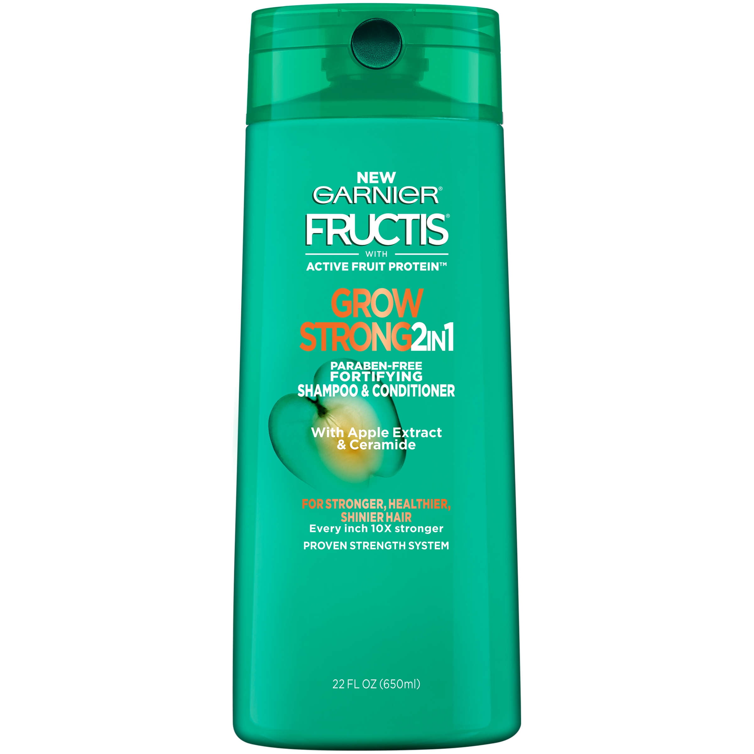 Garnier Fructis Grow Strong 2in1 Shampoo and Conditioner, 22 fl. oz.
