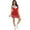 Red, variant on Underwraps Womens Blue Cheerleader Costume - Size X Large