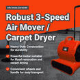 thumbnail image 5 of Robust Air Mover/Carpet Dryer Wheel & Handle Red/Orange, 5 of 8