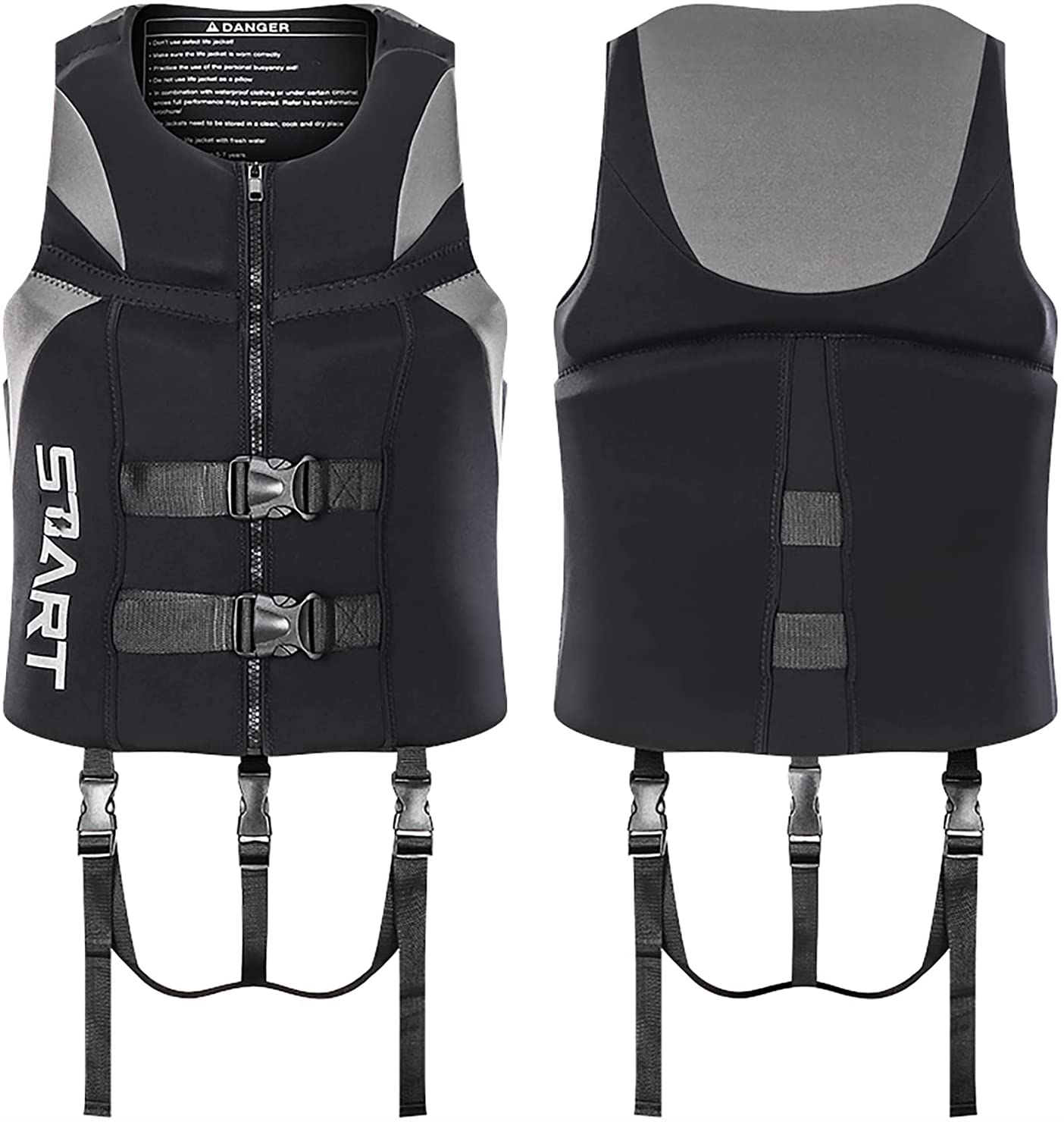 Vest Adult Kids Adjustable Float Safety Jacket for Women Men, Life Vest