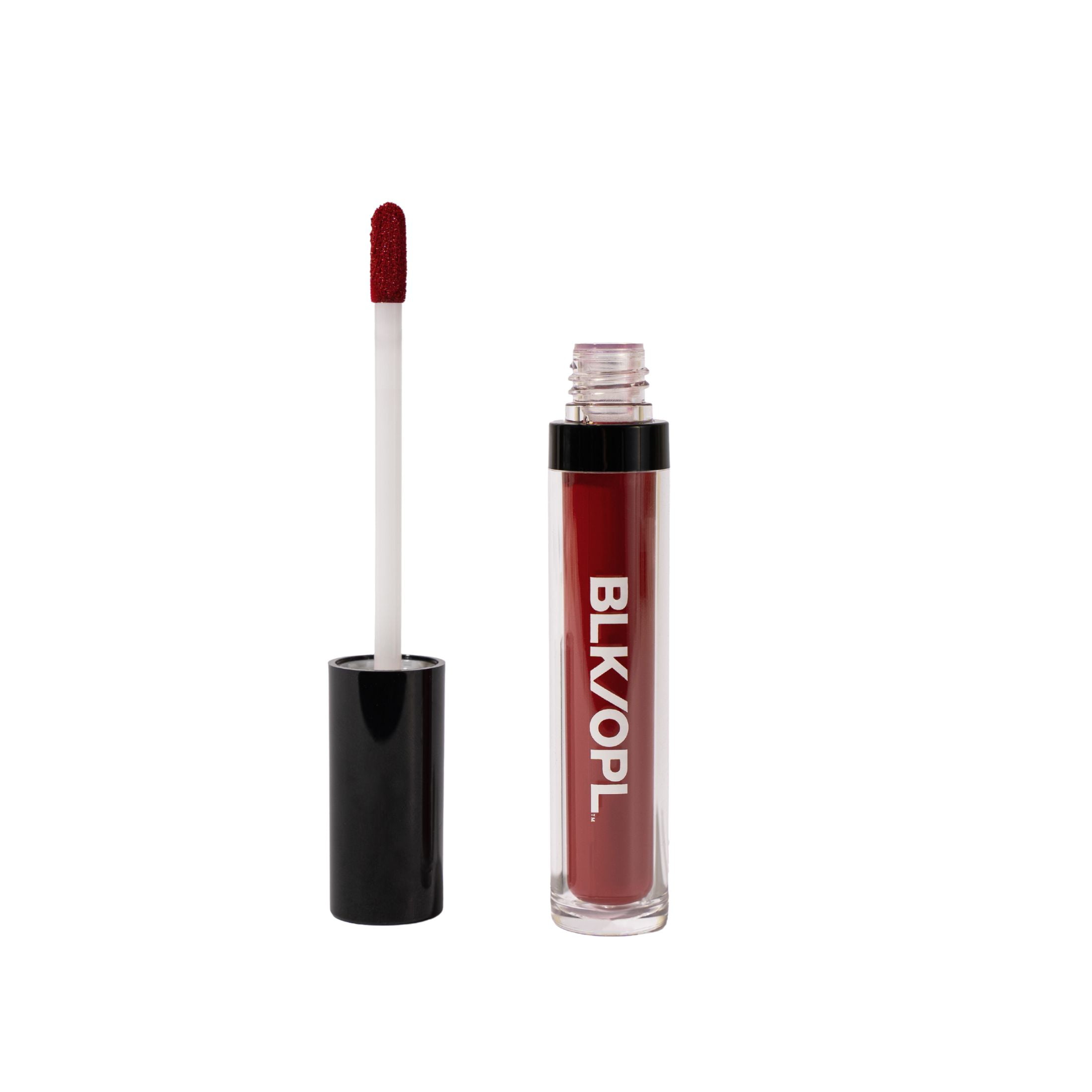 BLK/OPL Colorsplurge Liquid Matte Lipstick, Cherry Blaze, Highly Pigmented, Fade Proof, 0.21 oz