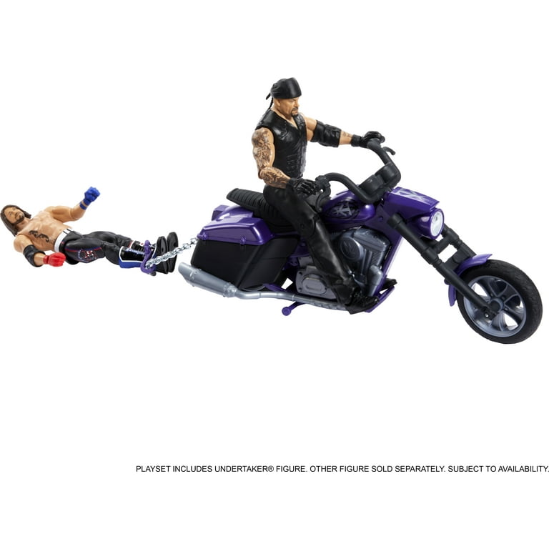 WWE アンダーテイカー&バイク WWE Wrekkin' Boneyard Slamcycle Set Toy New With Box