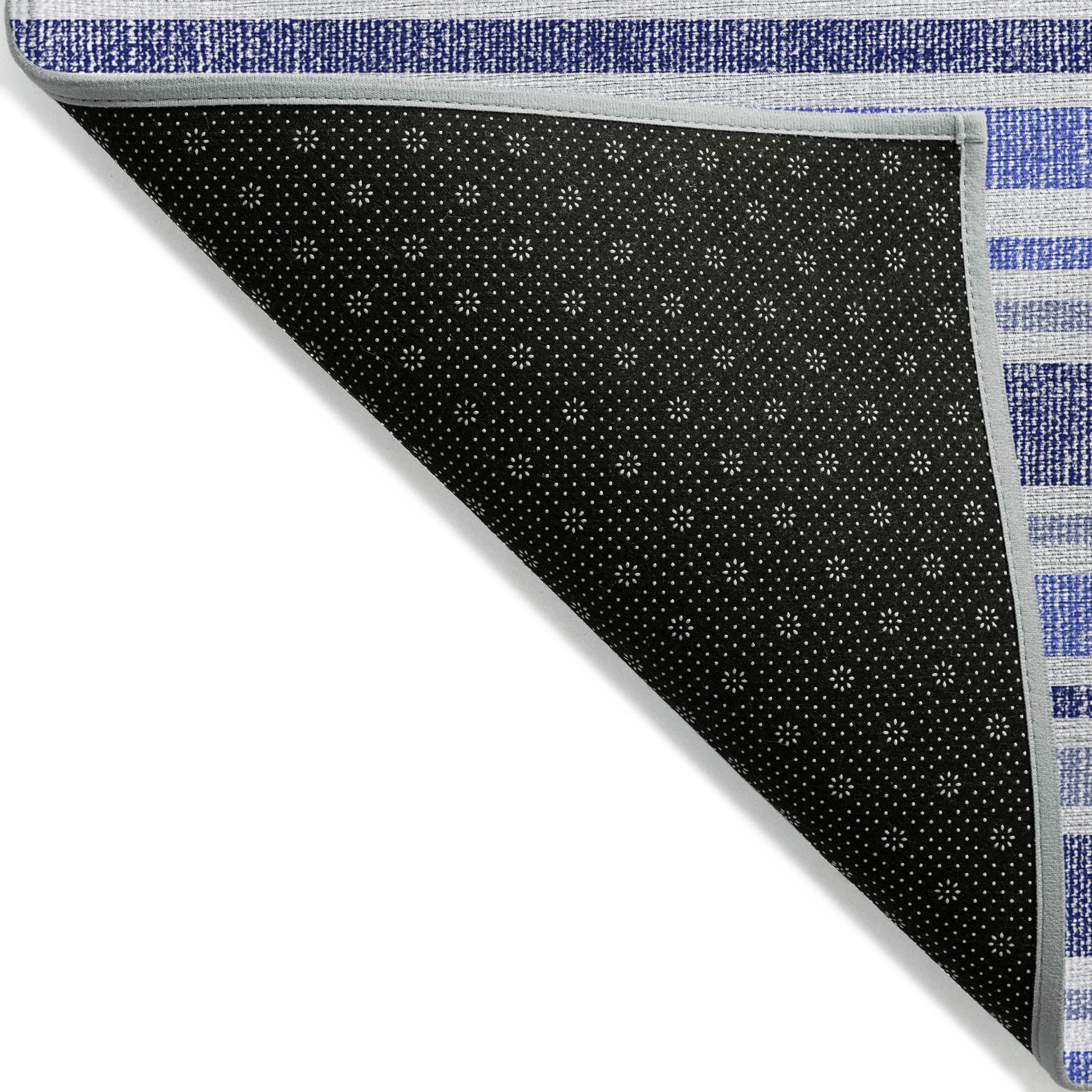 Addison Rugs Chantille Indoor/Outdoor Transitional Stripes Blue Washable Runner Rug, 2'3" x 7'6"