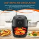 thumbnail image 2 of Elite Gourmet EAF0201X Freidora de aire caliente eléctrica compacta personal que ahorra espacio, cocina saludable sin aceite, temporizador y controles de temperatura, 1000 W, 2,1 cuartos, negro, 2 of 5