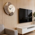 thumbnail image 2 of Reloj despertador con lámpara de luna, reloj de pared de alta gama, reloj decorativo para colgar en la pared, ideal para salón, dormitorio, estudio, comedor, etc., 2 of 4