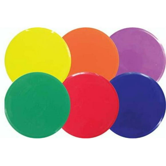 Olympia Sports GE118P 10 in. Poly Spots - Set of 6 (1 Ea. Color)