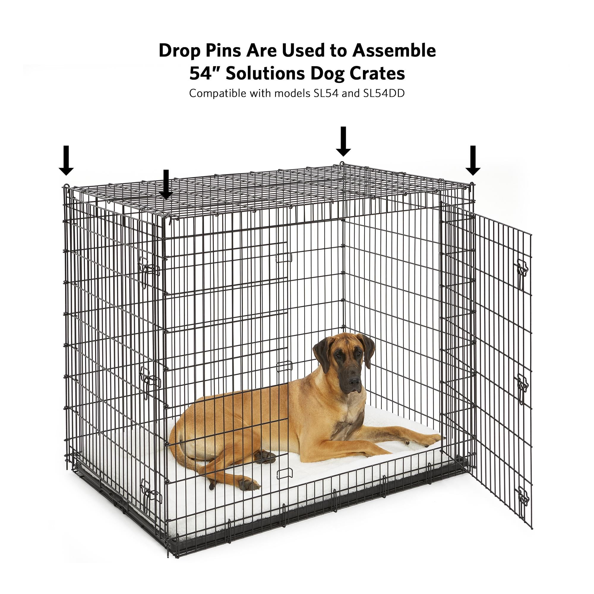 MidWest Homes for Pets Solution Series Replacement Large Drop Pin, SL54 SL54DD, Giant Dog Crate
