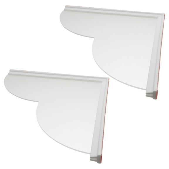 2 Pcs Clear Bathtub Splash Guard For Kids Shower Water Guard For Tub Prevents Water From Splashing Out For Showers Sinks And Washbasins