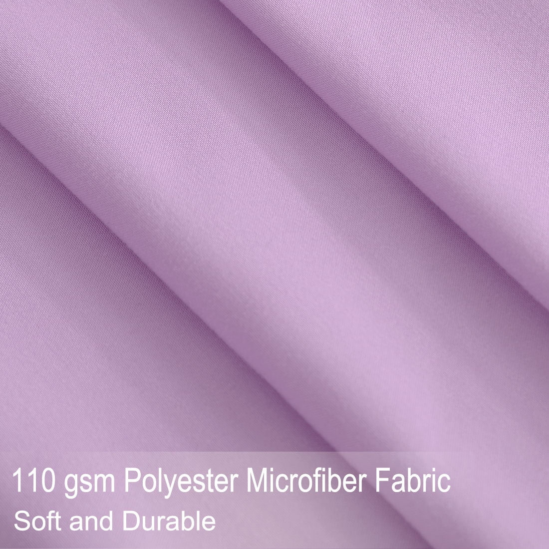 Unique Bargains 4 Piece Brushed Polyester Bed Sheets Set Queen Light Purple