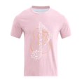 thumbnail image 5 of Xdzjlr T-Shirt Homme Usage Quotidien Col Rond Imprimé Instrument de Musique Chemise d'Été Ample Homme,m, 5 of 5