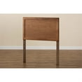 thumbnail image 3 of Baxton Studio Raya Mid-Century Modern Walnut Brown Finished Wood Twin Size Headboard, 3 of 4