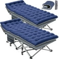 thumbnail image 1 of Lilypelle 2PC Folding Camping Cot, Folding Cot Camping Cots for Adults Portable Outdoor Cots with Carry Bags for Outdoor Travel Camp Beach Vacation, 1 of 6