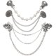 thumbnail image 1 of 4Pcs Retro Women Sweater Clips Cardigan Chain Clip Shirt Brooch for Women, 1 of 4