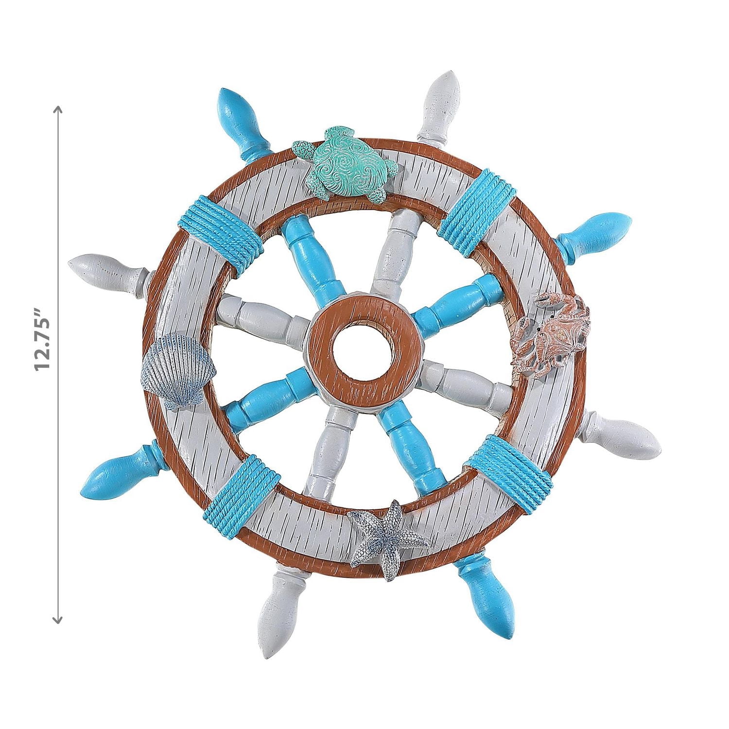 IH Casa Decor Nautical Ship Wheel Smooth Sailing