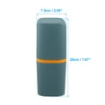 thumbnail image 2 of Unique Bargains 1 Pcs Toothbrush Case Traveling Toothbrush Holders Case PP Gray Blue 20x7.5x5.5cm, 2 of 6