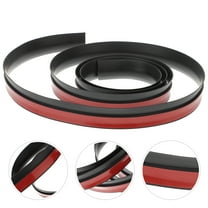 ULTNICE Rectangular Floor Transition Strip PVC Edging Trim Black for Hotels 1Pack