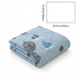 thumbnail image 3 of JOGZMZ Summer Quilt Cooling Comforter - 98% Cotton Lightweight Air Conditioner Blanket with Blue House and Tree Print - Machine Washable Bedding for Hot Sleepers 71x79 Inch, 3 of 7