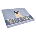 thumbnail image 1 of Carolines Treasures BB5589LCB Pug Fawn Welcome Glass Cutting Board - Large, 1 of 2