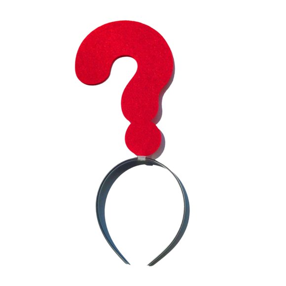 Abbracc Party Favors Headbands Birthday Headband for Performance Christmas Halloween Question Mark Red