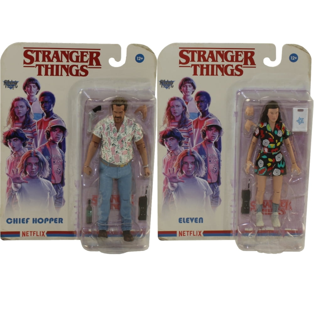 McFarlane Toys Action Figures - Stranger Things S4 - SET OF 2 (Chief Hopper & Eleven) - Walmart