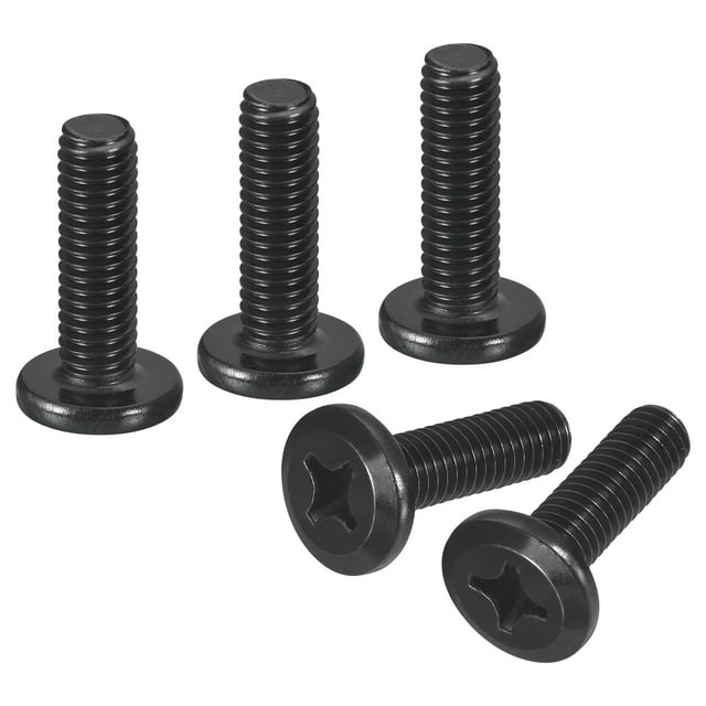 25Pack M6-1.0 x 20mm Flat Round Head Machine Screws, Phillips Drive Fastener