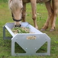 thumbnail image 5 of WORTH Portable 45" Long Galvanized Steel Livestock Feeding Trough, Heavy-Duty Large Capacity Feeder, Easy to Clean, for Calves, Sheep, Horses, Alpacas and Goats, 5 of 8