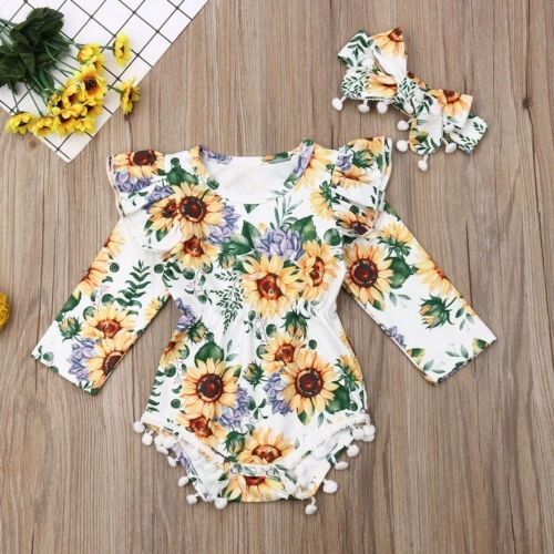 sunflower outfit for baby