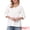 White, variant on DARING DIVA Women's Button Down Blouse Long Sleeve V Neck Lightweight Top S White
